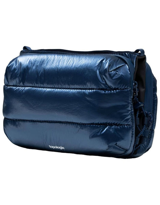 Topologie || Puffer Bottle Sacoche Large - Marine Blue Metallic Topologie