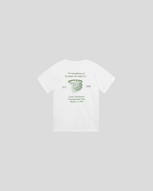 Les Deux || Tournament T-shirt - White/ Vintage Green Les Deux