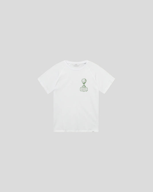 Les Deux || Tournament T-shirt - White/ Vintage Green Les Deux