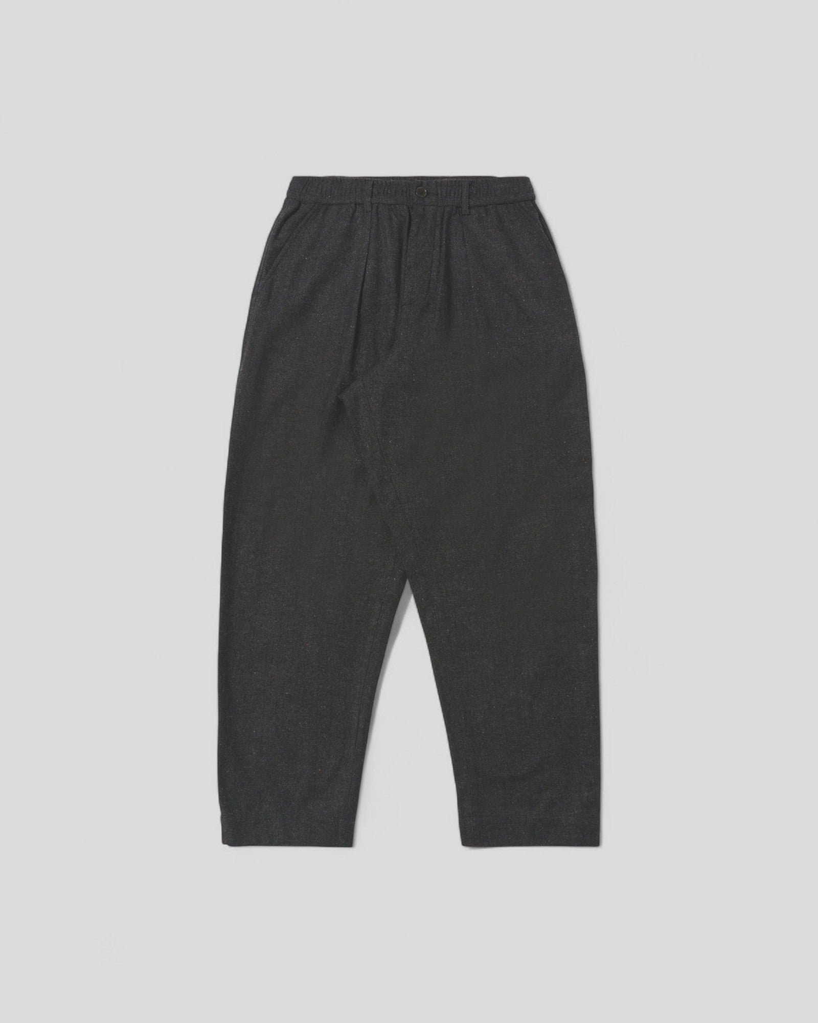 Universal Works || Oxford Pant Salt And Pepper Tweed - Black Universal Works