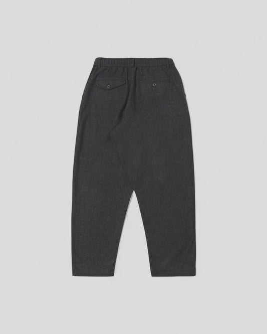 Universal Works || Oxford Pant Salt And Pepper Tweed - Black Universal Works
