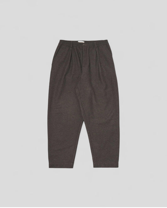 Universal Works || Pleated Track Pant - Brown Universal Works