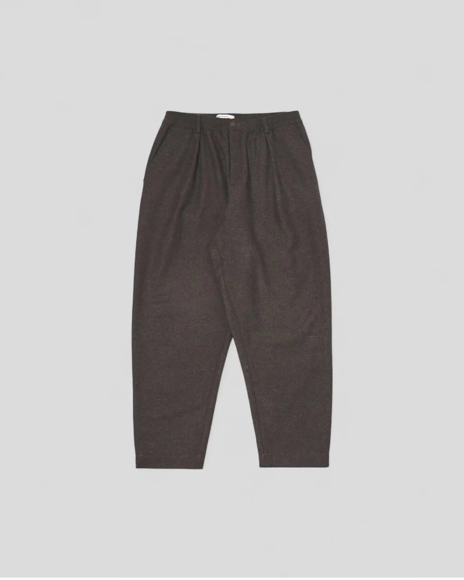 Universal Works || Pleated Track Pant - Brown Universal Works