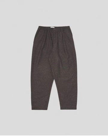 Universal Works || Pleated Track Pant - Brown Universal Works