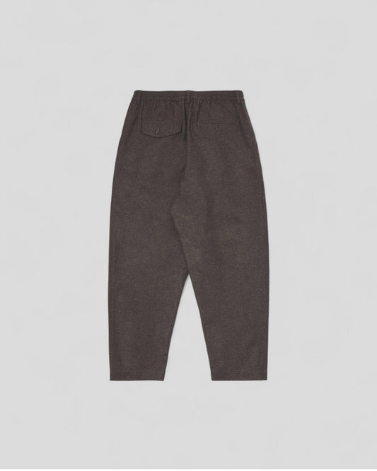Universal Works || Pleated Track Pant - Brown Universal Works