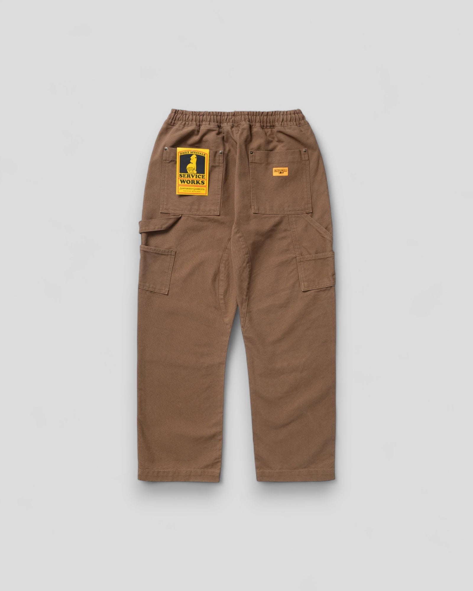 Service Works || Utility Canvas Chef Pants - Bark - M' Service Works