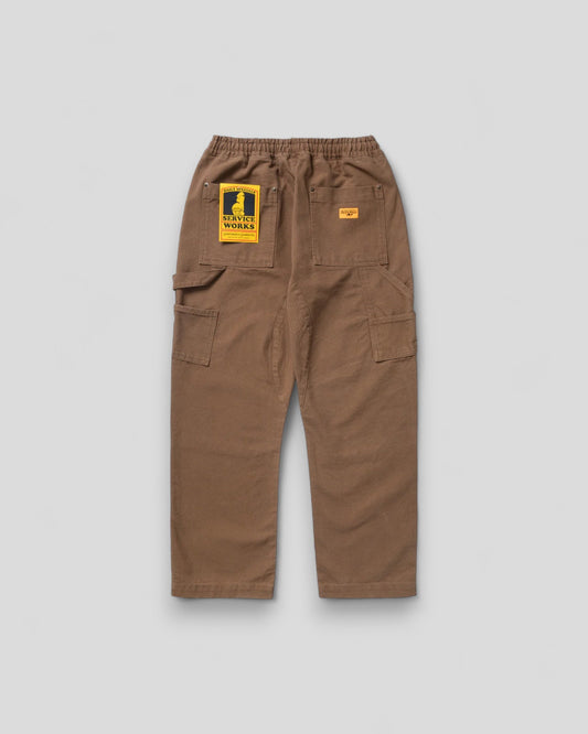 Service Works || Utility Canvas Chef Pants - Bark - M' Service Works