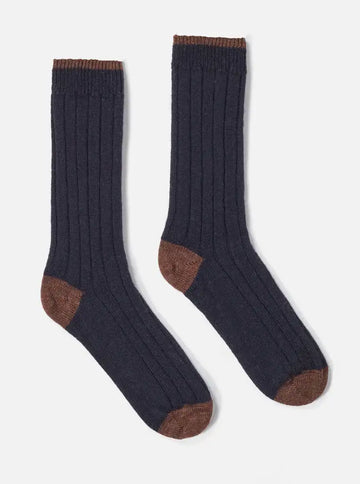 Universal Works || Hike Sock -Navy Universal Works