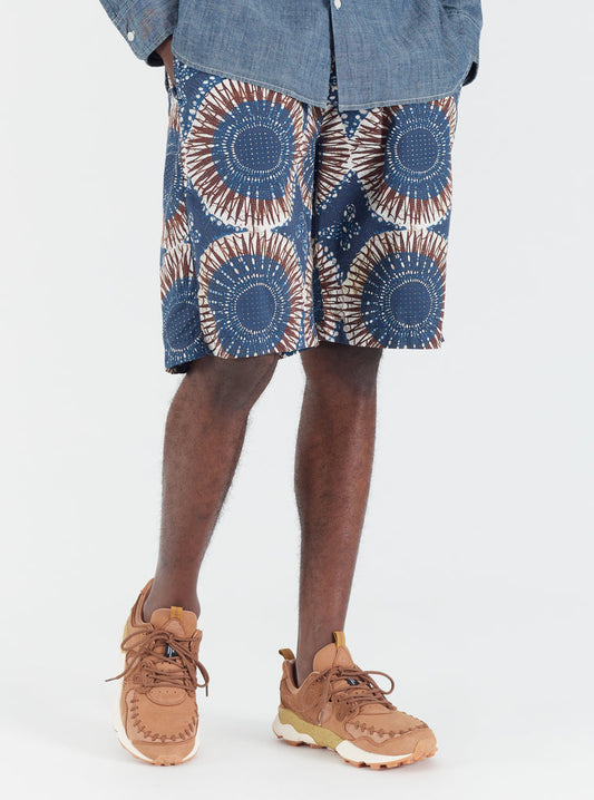 Universal Works || Lumber - Short - Hokkoh Print Navy Universal Works