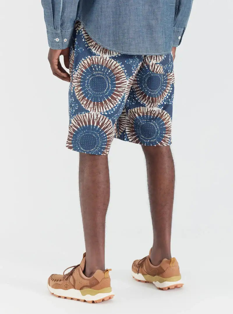 Universal Works || Lumber - Short - Hokkoh Print Navy Universal Works