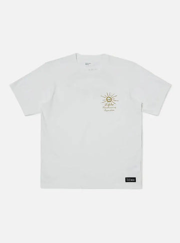 Universal Works || Flower Mountain Print - T-Shirt - Ecru Universal Works