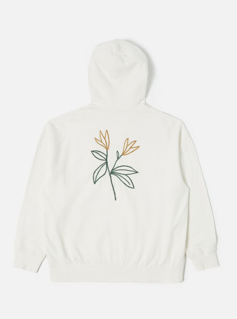 Universal Works || Flower Mountain - Loose Hoody - Ecru Universal Works