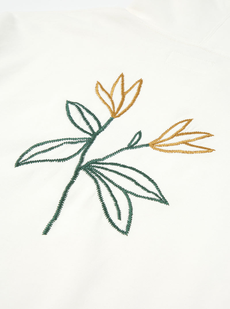 Universal Works || Flower Mountain - Loose Hoody - Ecru Universal Works