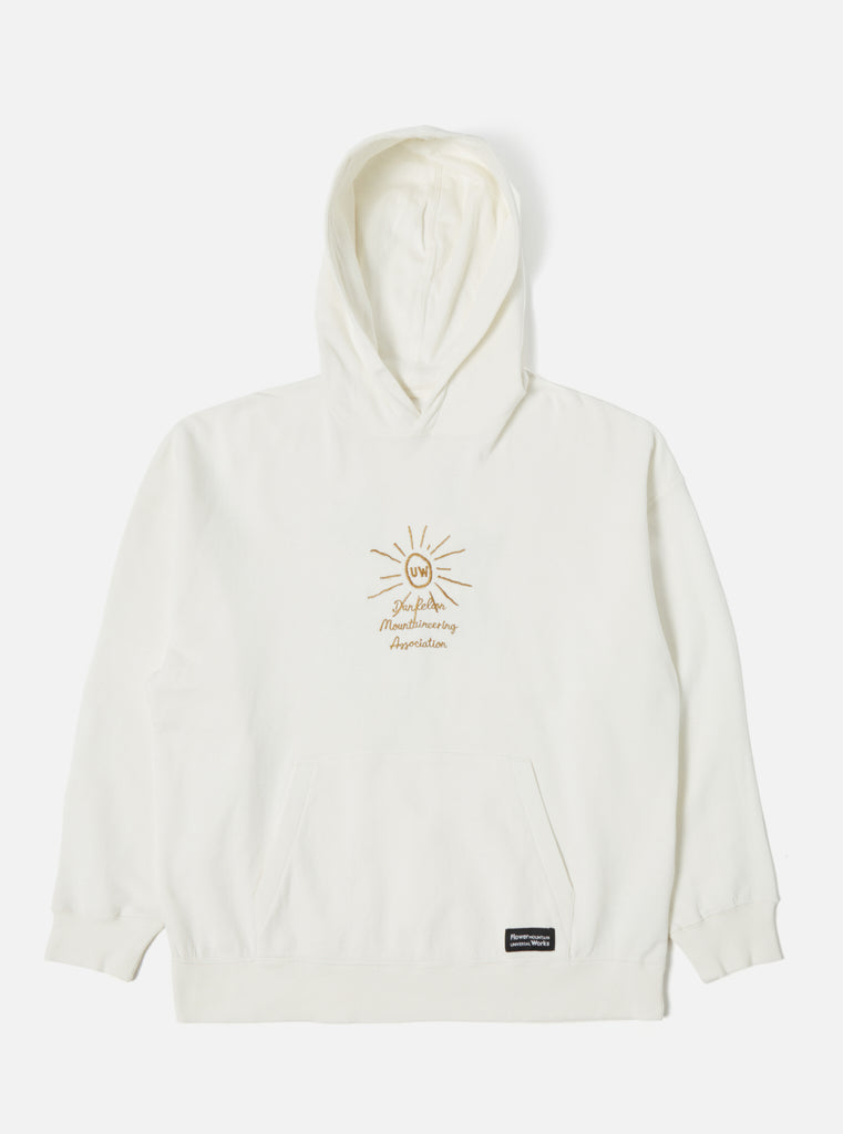 Universal Works || Flower Mountain - Loose Hoody - Ecru Universal Works