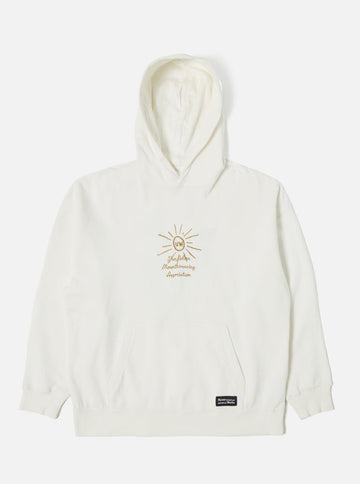 Universal Works || Flower Mountain - Loose Hoody - Ecru Universal Works