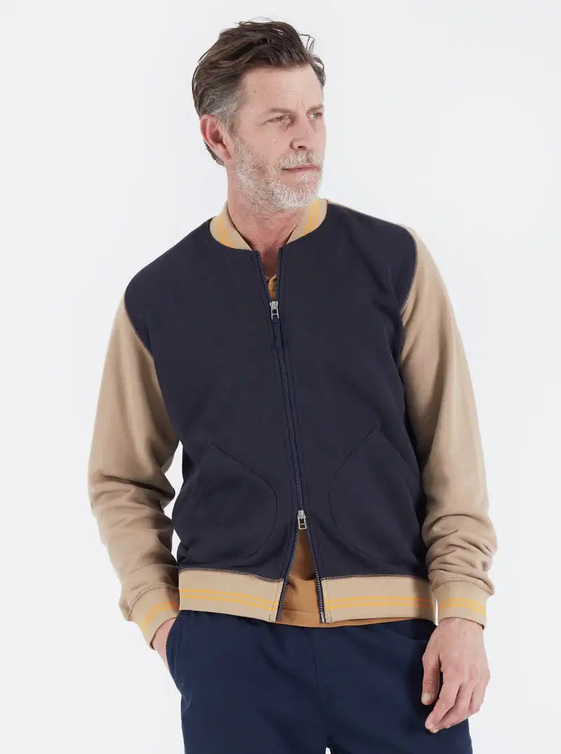 Universal Works || Carbis Veste - Bleu Marine/ Sable Universal Works