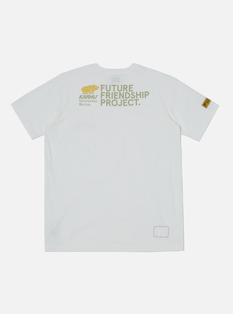 Universal Works || Karhu - Print Tee - T-Shirt - Ecru Universal Works
