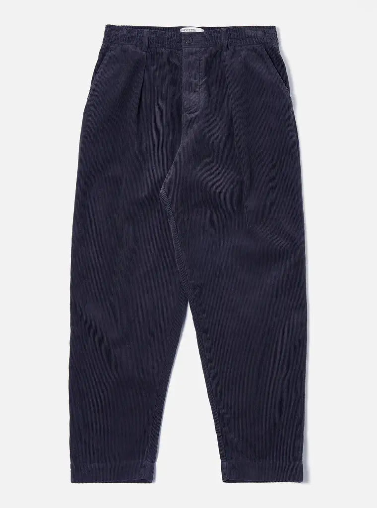 Universal Works || Pleated Track Pant - Navy Universal Works