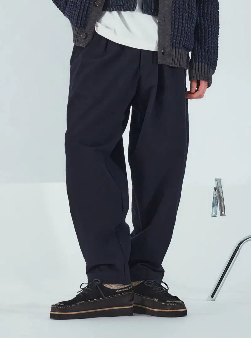 Universal Works || Pleated Track Pant - Navy Universal Works