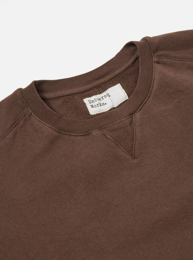 Universal Works || Classic Crew Sweat - Marron Universal Works
