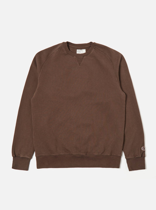 Universal Works || Classic Crew Sweat - Marron Universal Works