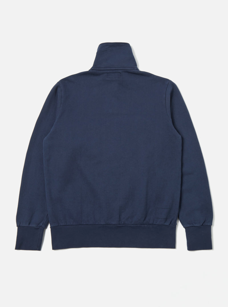 Universal Works || Half Zip Sweat - Navy Universal Works