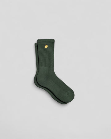 Carhartt || Chase Socks - Olive / Gold -M’ Carhartt