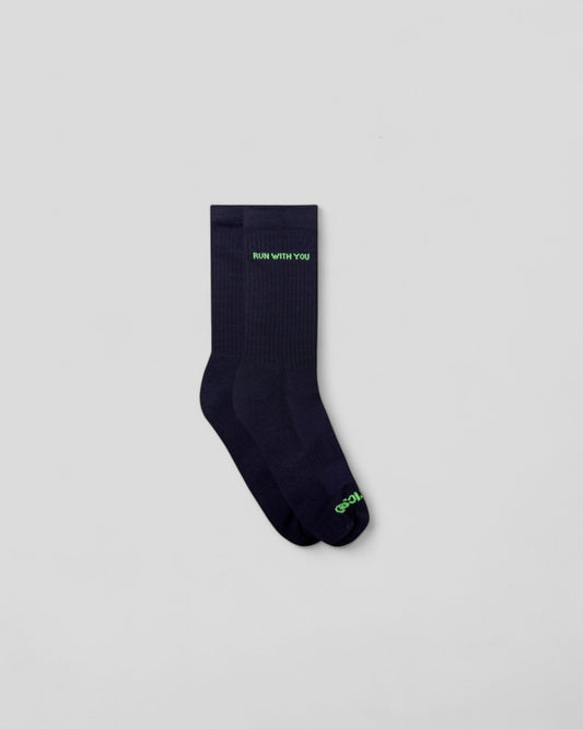 Peaufine || Socks Vaporfeel - Run With You - Navy Peaufine