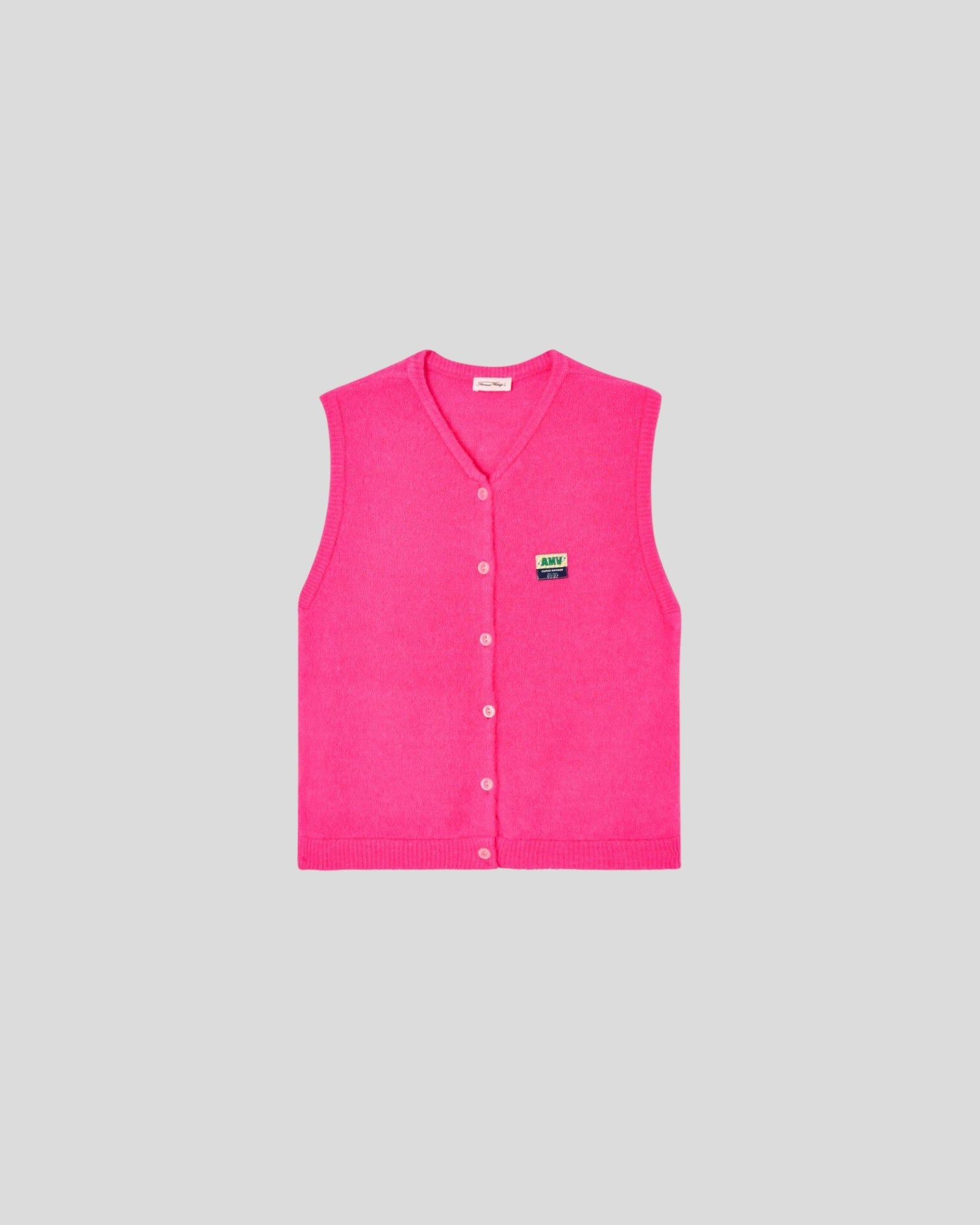 American Vintage || Vitow Gilet - Rose Fluo Chiné