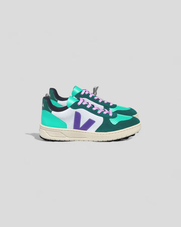 Veja || V-10 Suede - Multico Swan/ Purple Pierre Veja