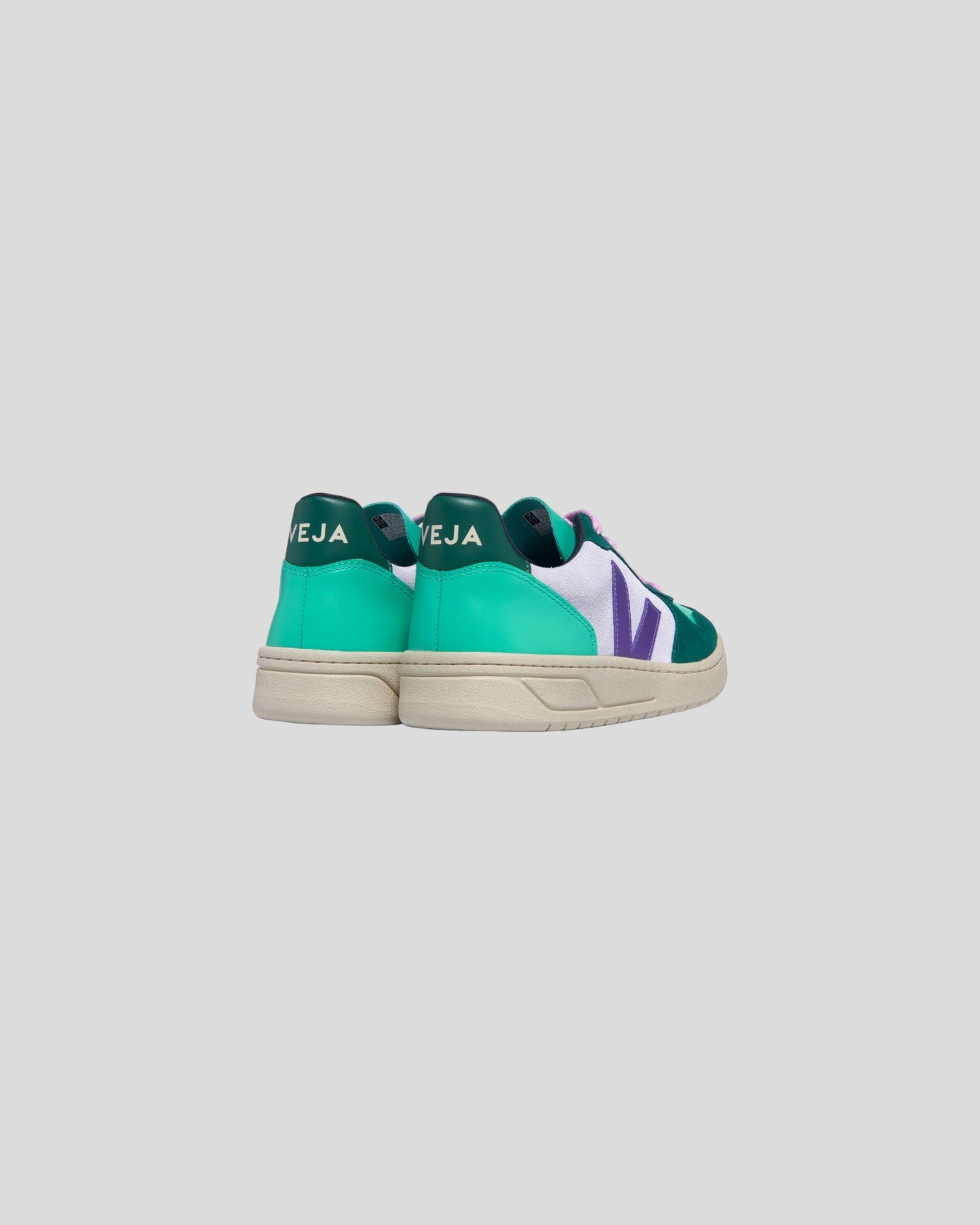 Veja || V-10 Suede - Multico Swan/ Purple Pierre Veja