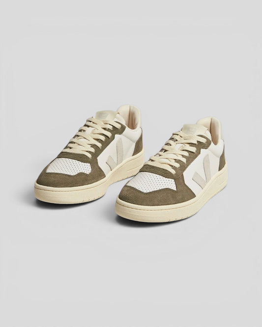 Veja ||  V-82 Leather - White/Natural/Kaki - M’ Veja