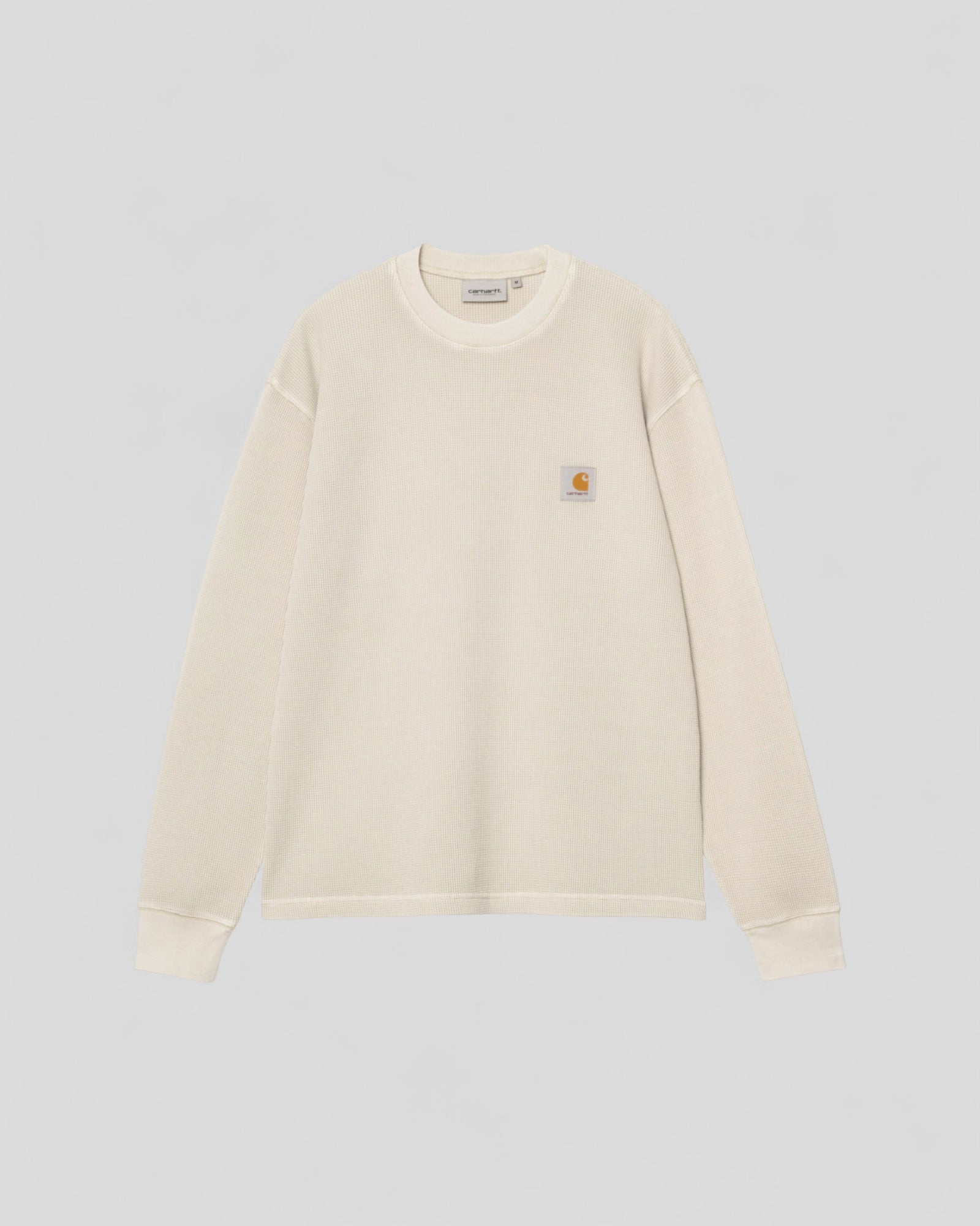 Carhartt || L/S Vista Waffle T-Shirt - Fleur De Sel Garment Dyed - M' Carhartt
