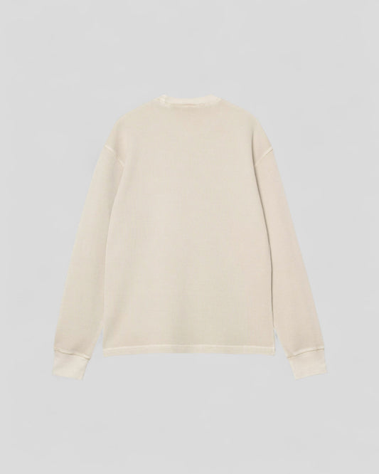 Carhartt || L/S Vista Waffle T-Shirt - Fleur De Sel Garment Dyed - M' Carhartt