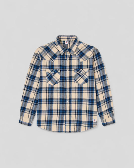 Edwin || Western Shirt LS - Blue Garment Washed - M" Edwin