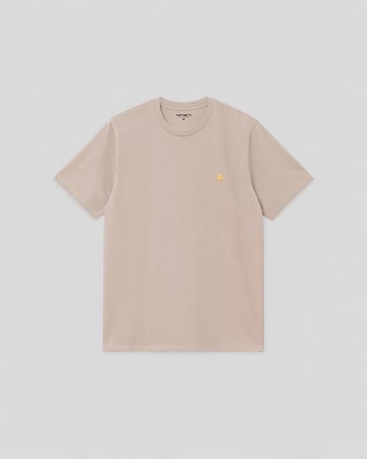 Carhartt || Chase T-Shirt - Fleur De Sel/Gold - M’ Carhartt