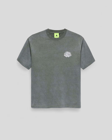 New Amsterdam || Lace Print Logo Tee - Shark Green / White - M' New Amsterdam Surf Association