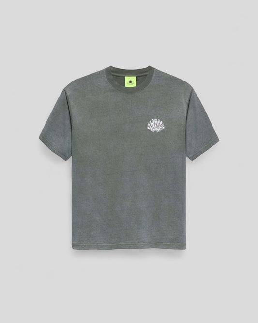 New Amsterdam || Lace Print Logo Tee - Shark Green / White - M' New Amsterdam Surf Association