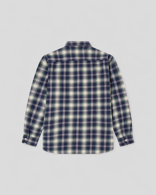 Edwin || Work Shirt LS - Green Garment Washed - M" Edwin