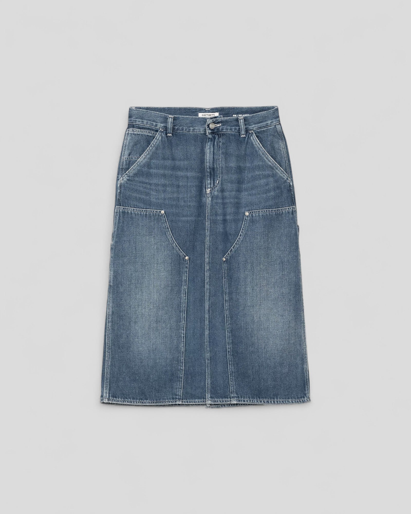 Carhartt || W' Double Knee Skirt - Denim Blue Washed Carhartt