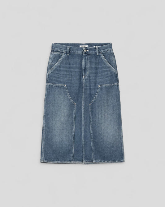 Carhartt || W' Double Knee Skirt - Denim Blue Washed Carhartt