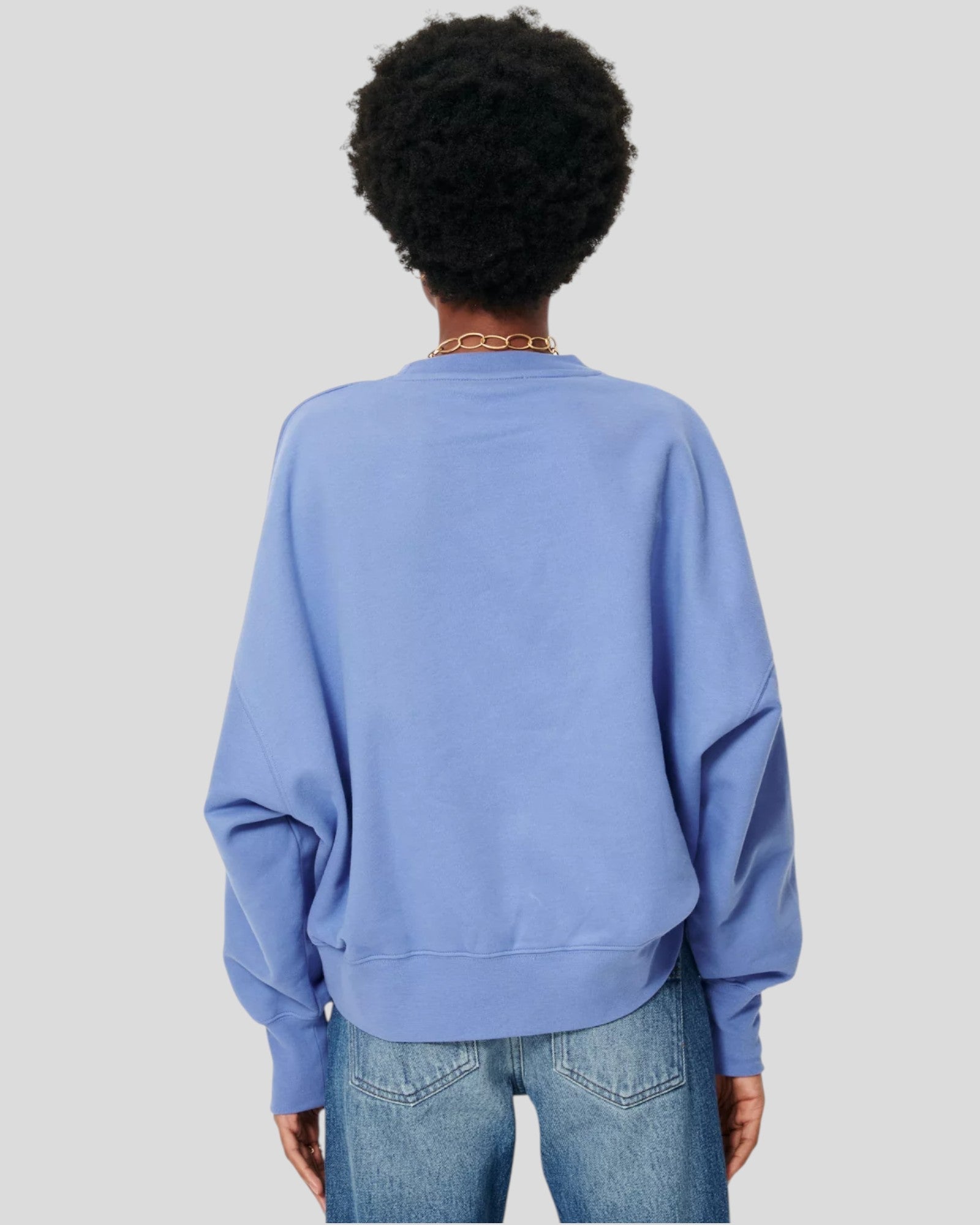 Sessùn || Isi Oversized Cropped Sweater - Italian Blue Sessùn