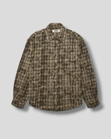 Woodbird || WBJong Wash Check Shirt - Honey/Dark/Olive - M' Woodbird