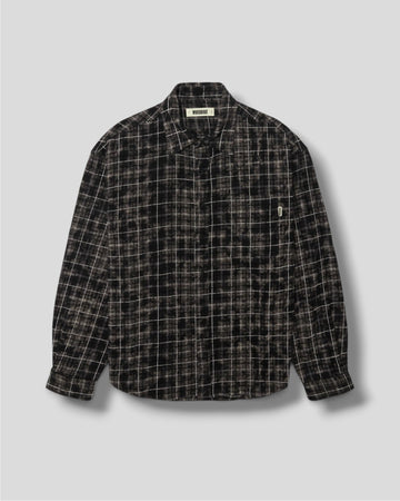 Woodbird || WBJong Wash Check Shirt - Black/White - M' Woodbird