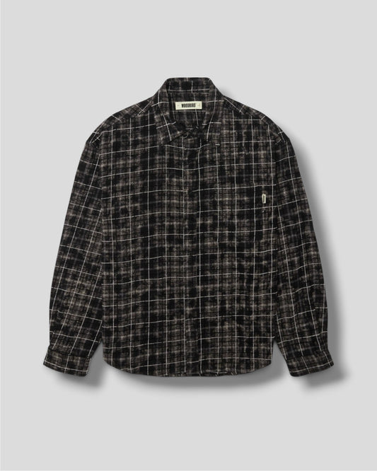 Woodbird || WBJong Wash Check Shirt - Black/White - M' Woodbird