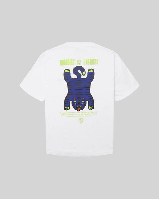Woodbird || WBBaine Tiger Tee - White  - M’ Woodbird