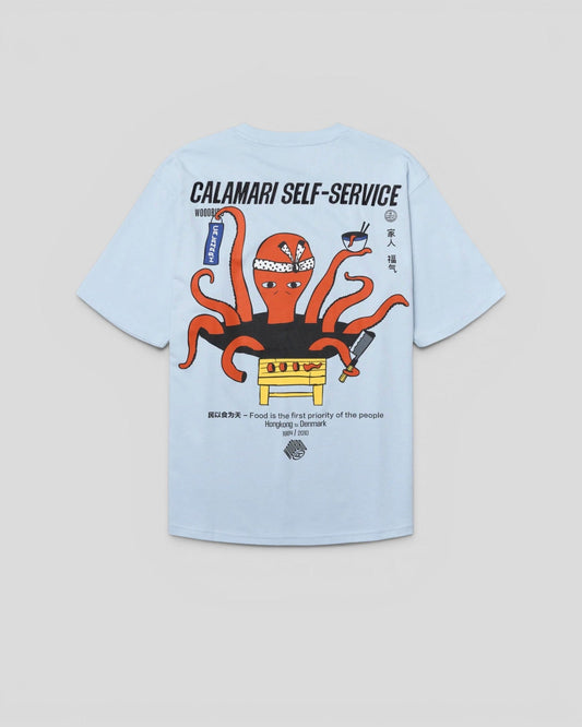 Woodbird || WBBaine Octo Tee - Dusty Blue - M' Woodbird
