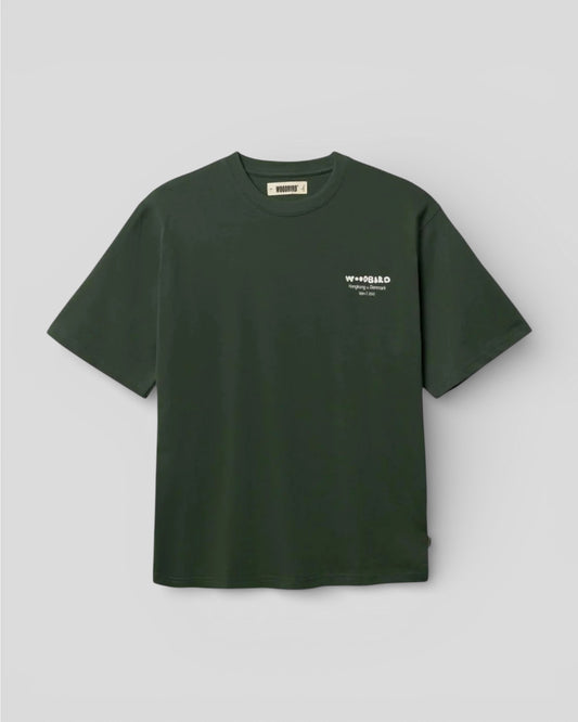 Woodbird || WBBaine Wok Tee - Pine Green - M’