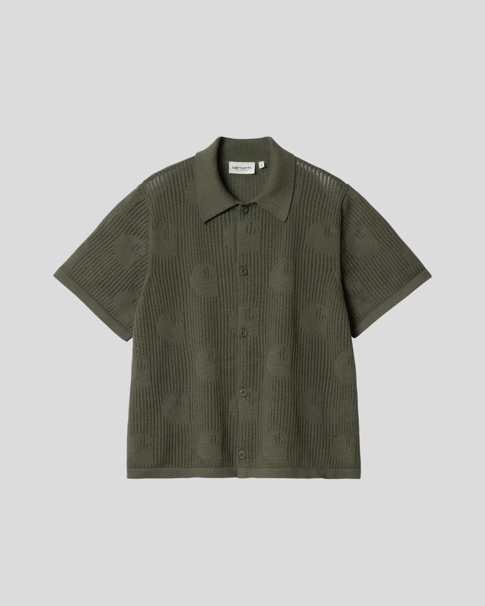 Carhartt || W' S/S Temple Knit Shirt - Dollar Green Carhartt