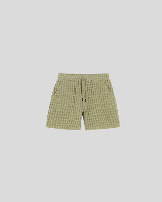 OAS || Dusty Green Porto Waffle Shorts